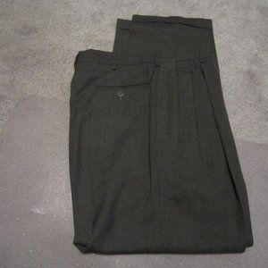 Slates Men's Dress Pants Dark Gray 34 x 32